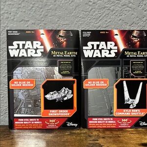 Disney Star Wars Metal Earth Kits - Silver and Black